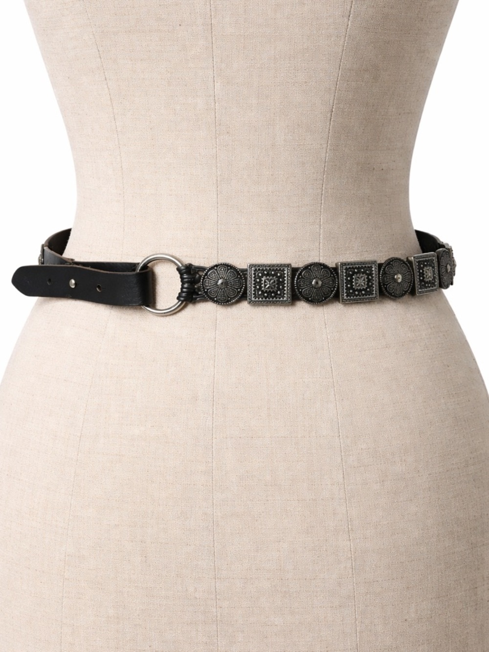 Lorena Antoniazzi Firebze Western-Inspired Concho Studded Leather Belt